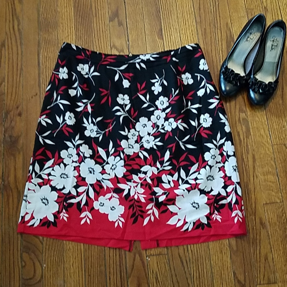 Floral Skirt 1X